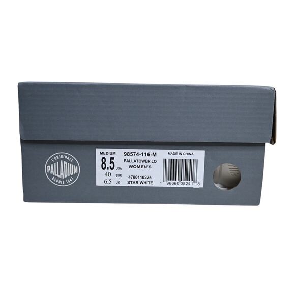Palladium Womens 8.5 Pallatower Lo Star White Leather Platform Sneaker NEW - Picture 10 of 10